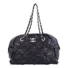 Chanel Ultra Stitch Bowling Bag Quilted Calfskin Large