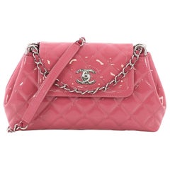 Chanel Coco Shine Accordion Flap Bag Quilted Patent Small