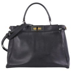 Fendi Peekaboo Handbag Leather Regular