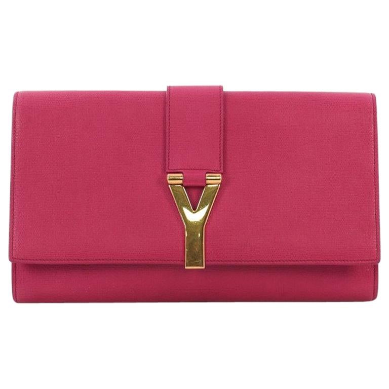 Saint Laurent Chyc Clutch Leather at 1stDibs