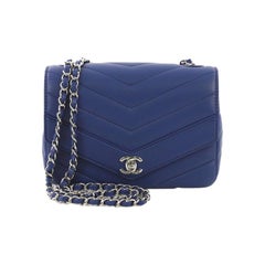 Chanel Data Center Envelope Flap Bag Chevron Caviar Medium