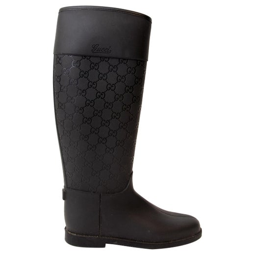Gucci Black Limited Supreme Prato Gg Blooms Rain Boots/Booties 24684511 For  Sale at 1stDibs
