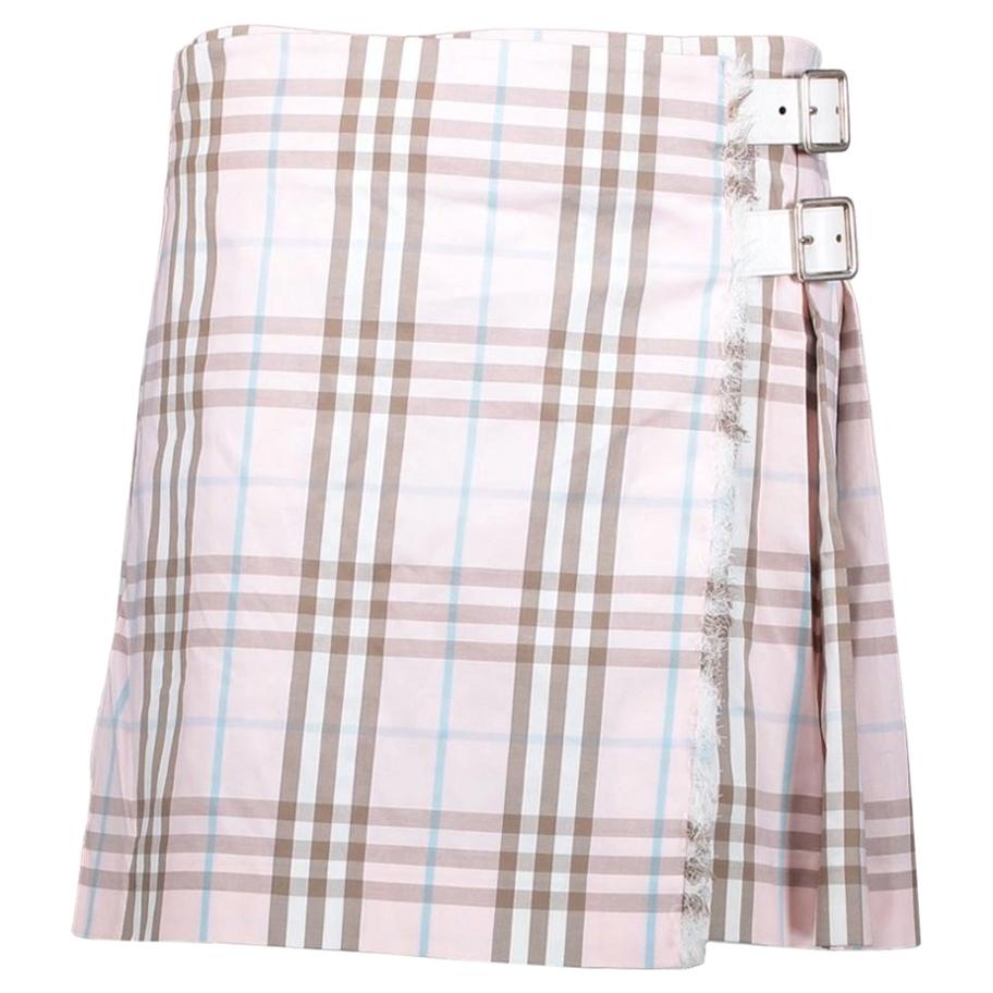 Burberry Pleated Pink Mini Skirt - Size 36