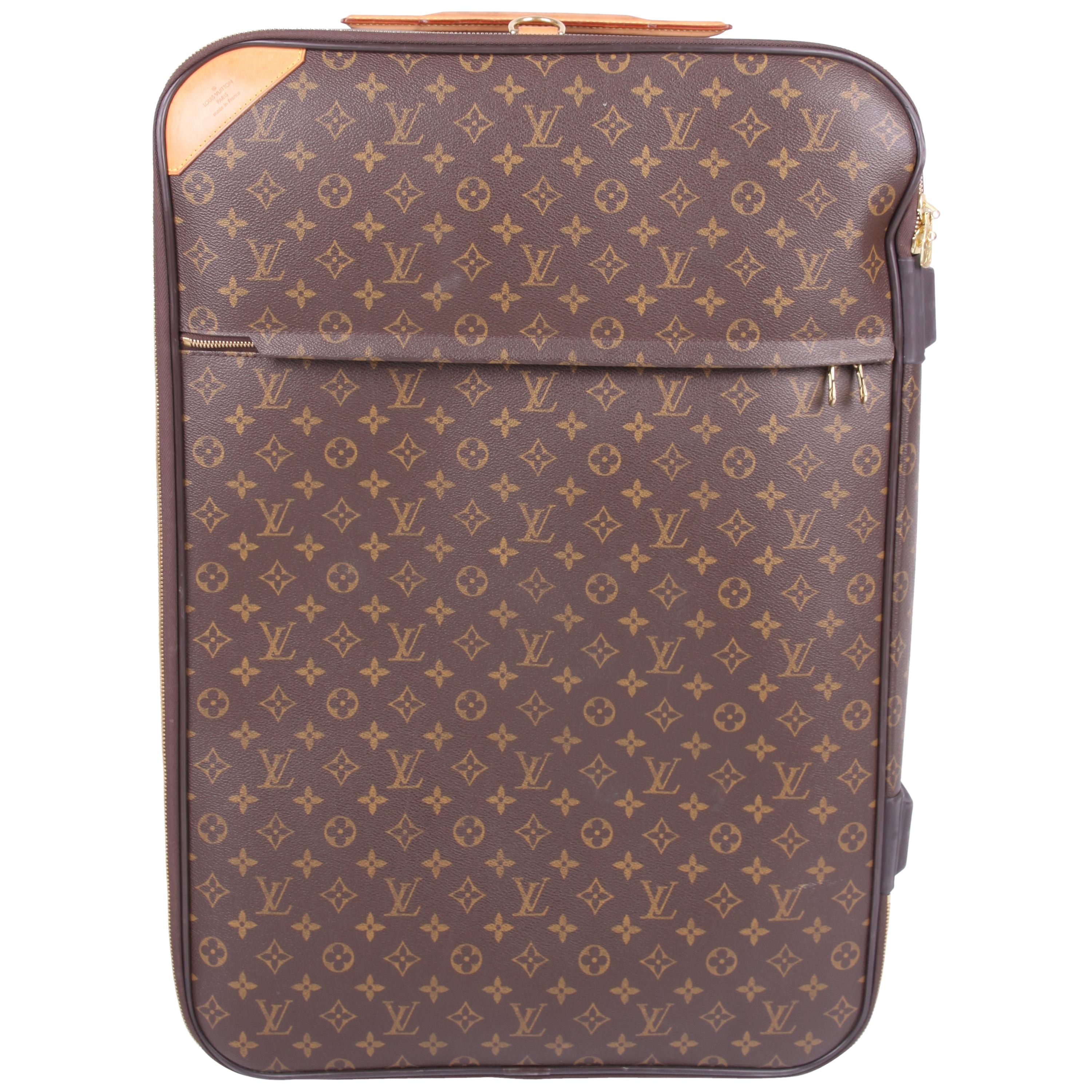 Louis Vuitton Pegase 70 Monogram Suitcase - brown