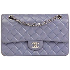 2011 Chanel Lilac Quilted Lambskin Medium Classic Double Flap Bag