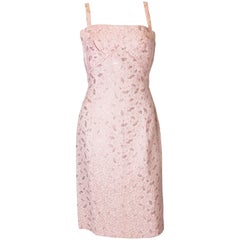 Robe de cocktail rose vintage