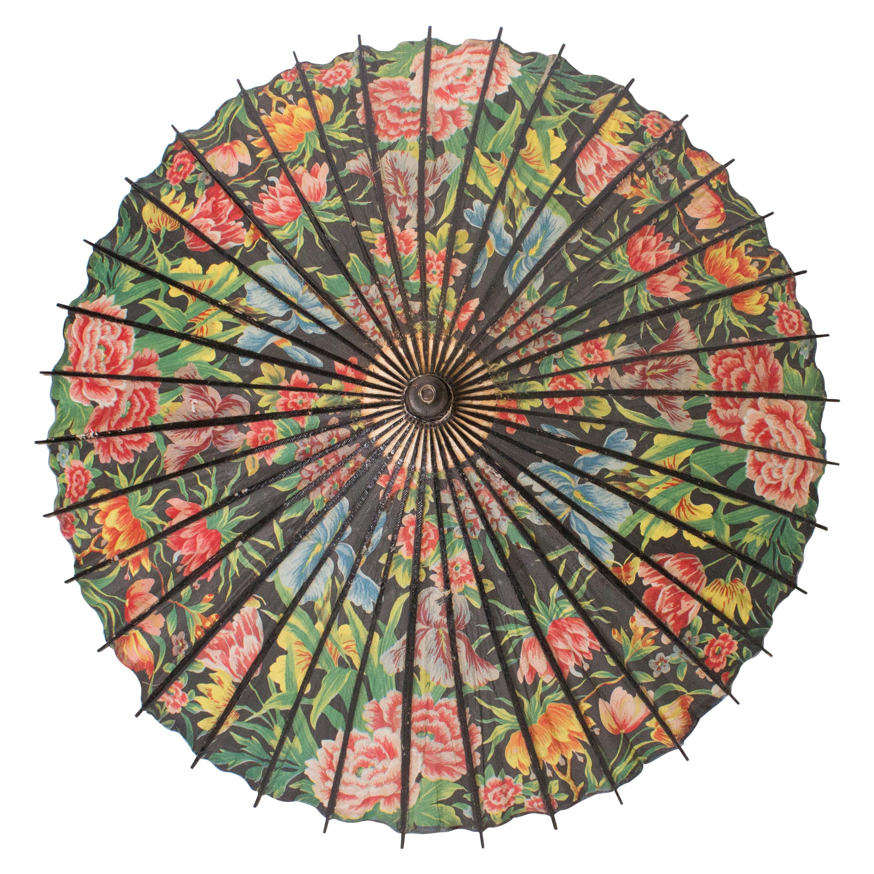 Vintage Floral Parasol