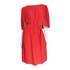 Yves Saint Laurent Silk Caplet Dress