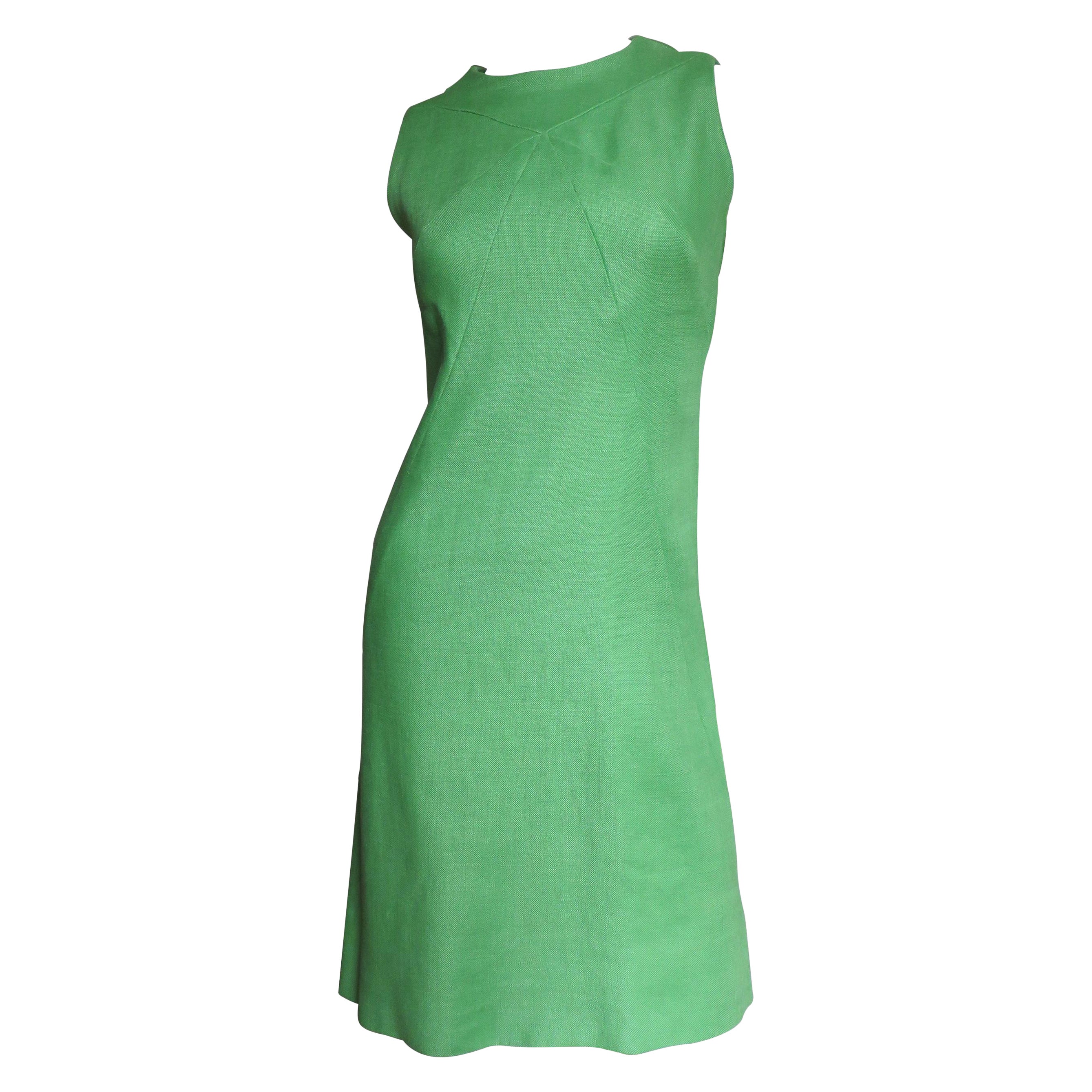 Donald Brooks 1960s Geometric Seams Dress For Sale