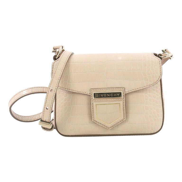 Givenchy Nobile Crossbody Bag Crocodile Embossed Leather Mini at 1stDibs