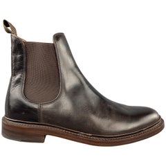 FRYE Size 8.5 Brown Solid Leather Pull On Boots