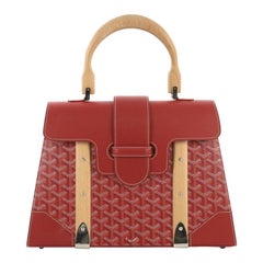 Goyard Saigon Top Handle Bag Toile enduite avec cuir MM