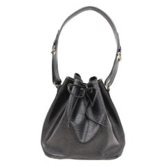 Louis Vuitton Petit Noe 866343 Black Leather Shoulder Bag