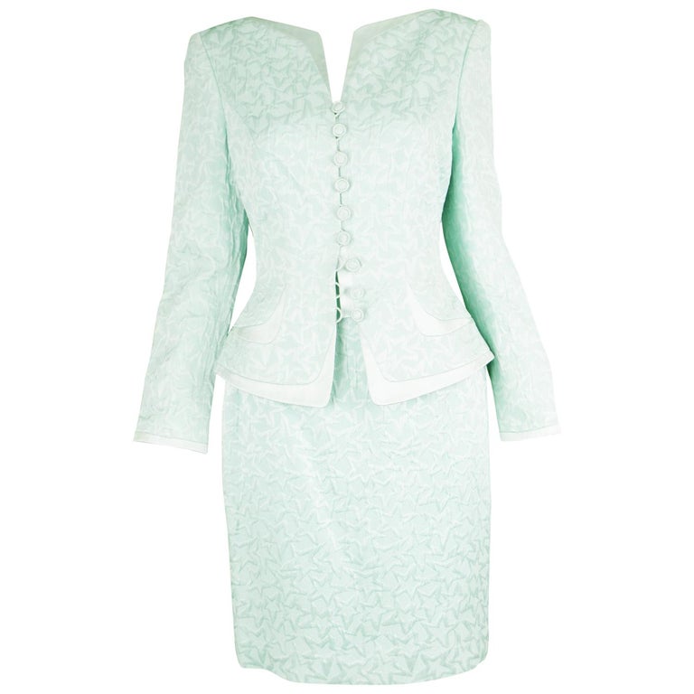 womens silk skirt suits
