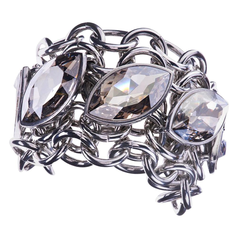 Simon Harrison Aquitaine Crystal Navette Bracelet For Sale