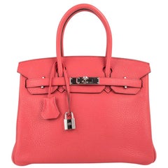 Hermes Birkin 30 Bag Rose Jaipur Palladium Hardware