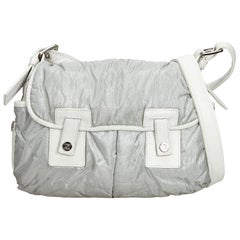 Celine Gray Nylon Fabric Crossbody Bag France