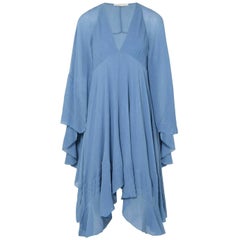 Chloé Cape-Back Silk-Crepon Mini Dress 