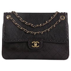 Chanel Paris-Edinburgh Flap Bag Quilted Calfskin Medium
