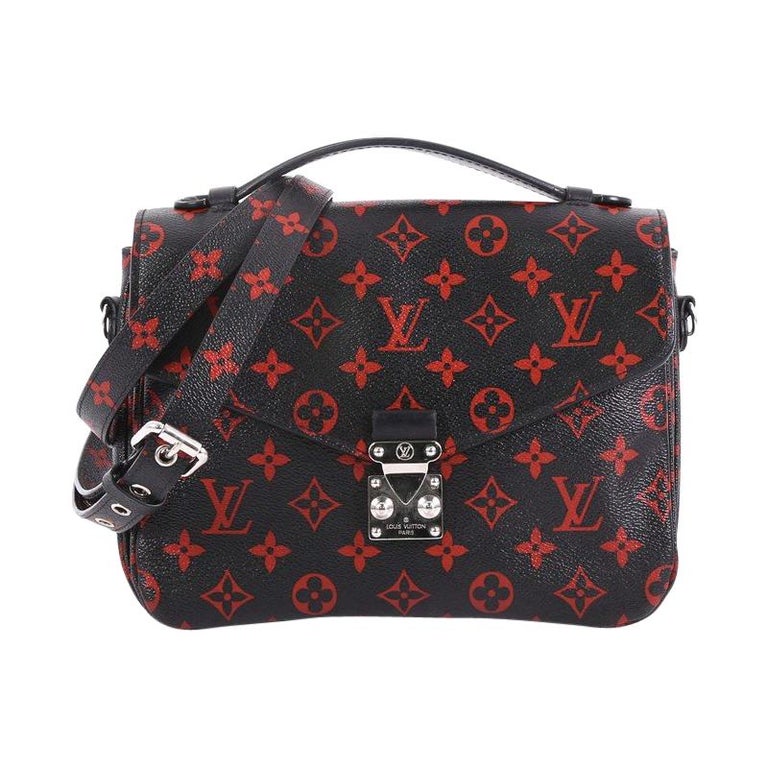 Louis Vuitton Black and Red Monogram Infrarouge Pochette Metis Messenger  Bag For Sale at 1stDibs  black and red lv bag, louis vuitton infrarouge  pochette metis, louis vuitton pochette metis infrarouge