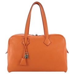 Hermes Victoria II Handbag Clemence 35