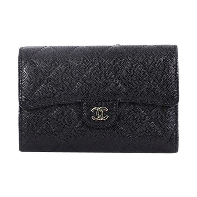 chanel wallet caviar skin red