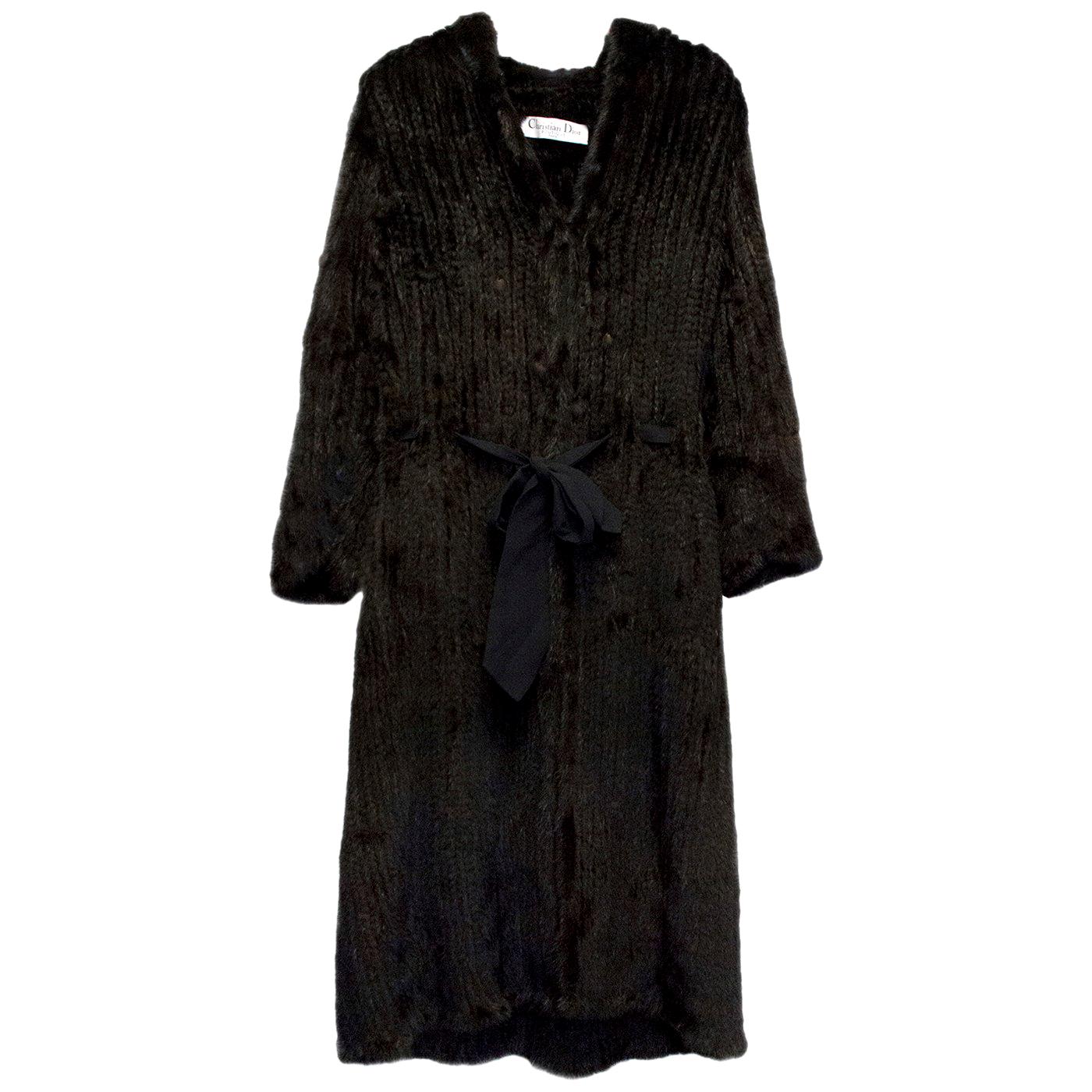 Christian Dior Longline Fur Coat SIZE L