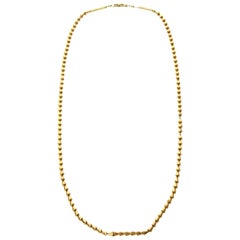 Collar geométrico reticulado chapado en oro Napier Vintage