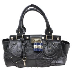 Vintage Chloé Paddington 866214 Black Leather Shoulder Bag