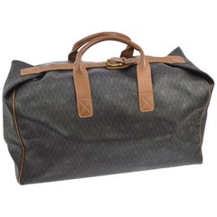 Vintage Dior Oblique Signature Duffle Boston 865965 Brown Canvas Weekend/Travel Bag
