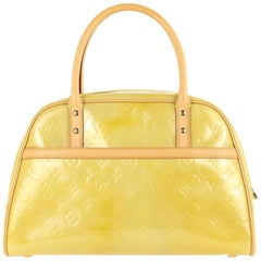 Louis Vuitton Tompkins Vernis Yellow Patent Leather Satchel 23031925
