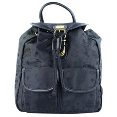 Vintage Visetos 222288 Black Nylon Backpack