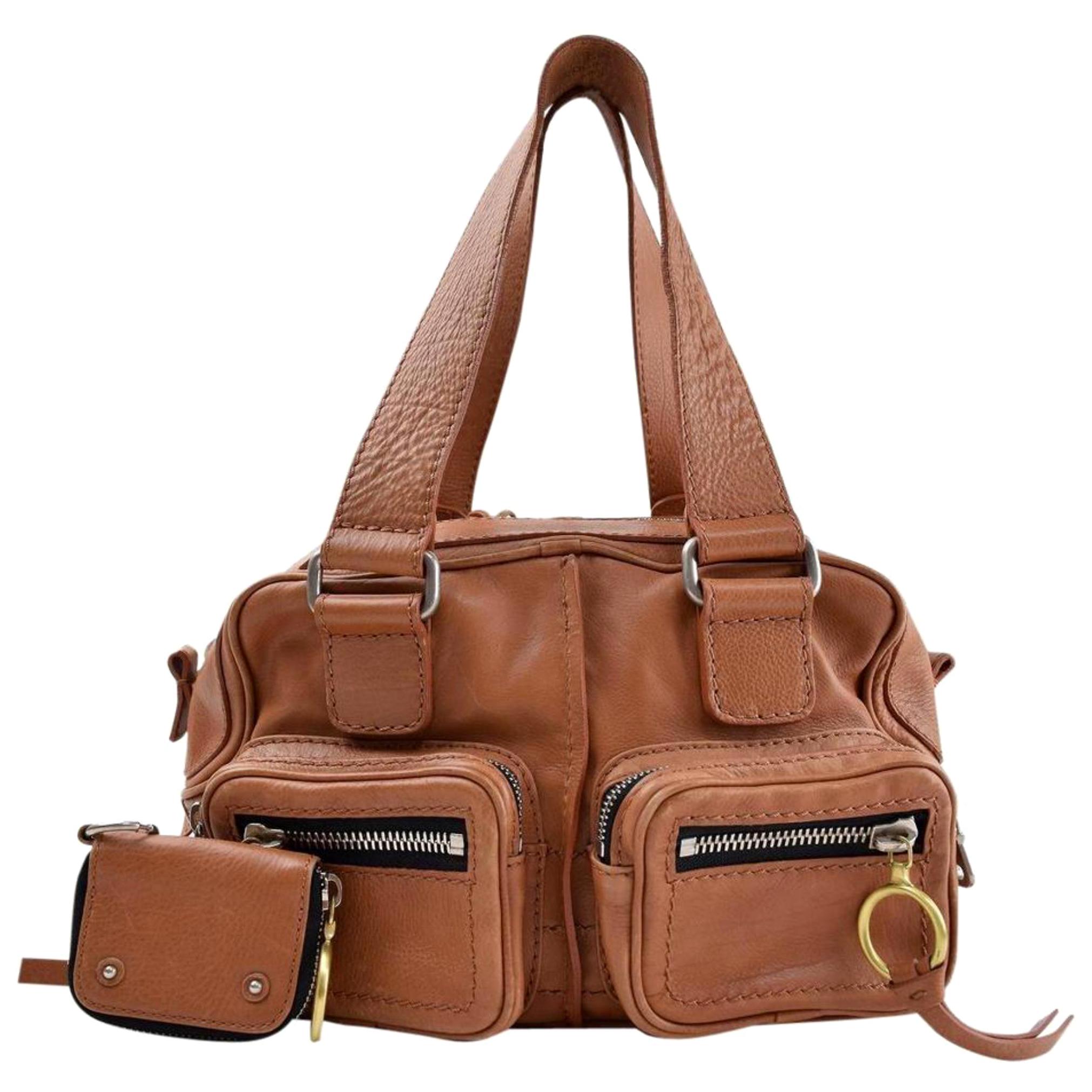 Chloé Betty 865632 Brown Leather Shoulder Bag For Sale