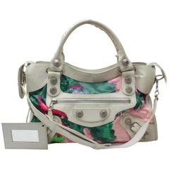 Used Balenciaga Floral City 2way 865705 Multi Color Leather Shoulder Bag