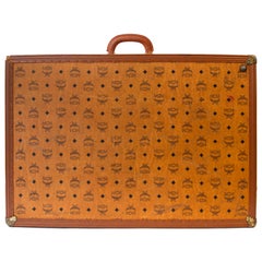 MCM Large Cognac Travel Trunk Luggage
