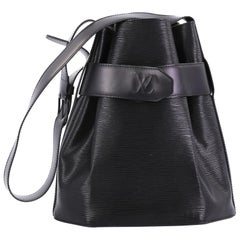 Louis Vuitton Black Epi Leather Sac Depaule PM Twist Bucket Bag 862932