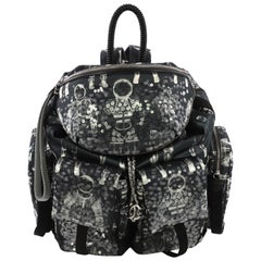 Chanel Astronaut Essentials Backpack Sequin Embellished Printed Nylon Large