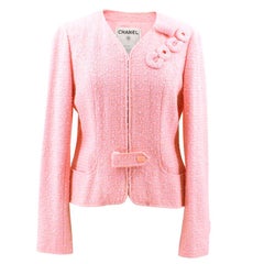 Chanel Pink "Coco" Tweed Jacket FR40