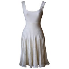 Azzedine Alaïa Ribbed Stretch-Knit Mini Dress