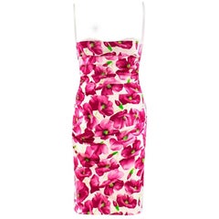 Dolce & Gabbana floral-print bustier dress