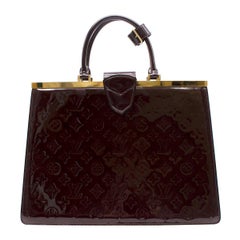 Louis Vuitton Amarante Monogram Vernis Deese GM Handbag
