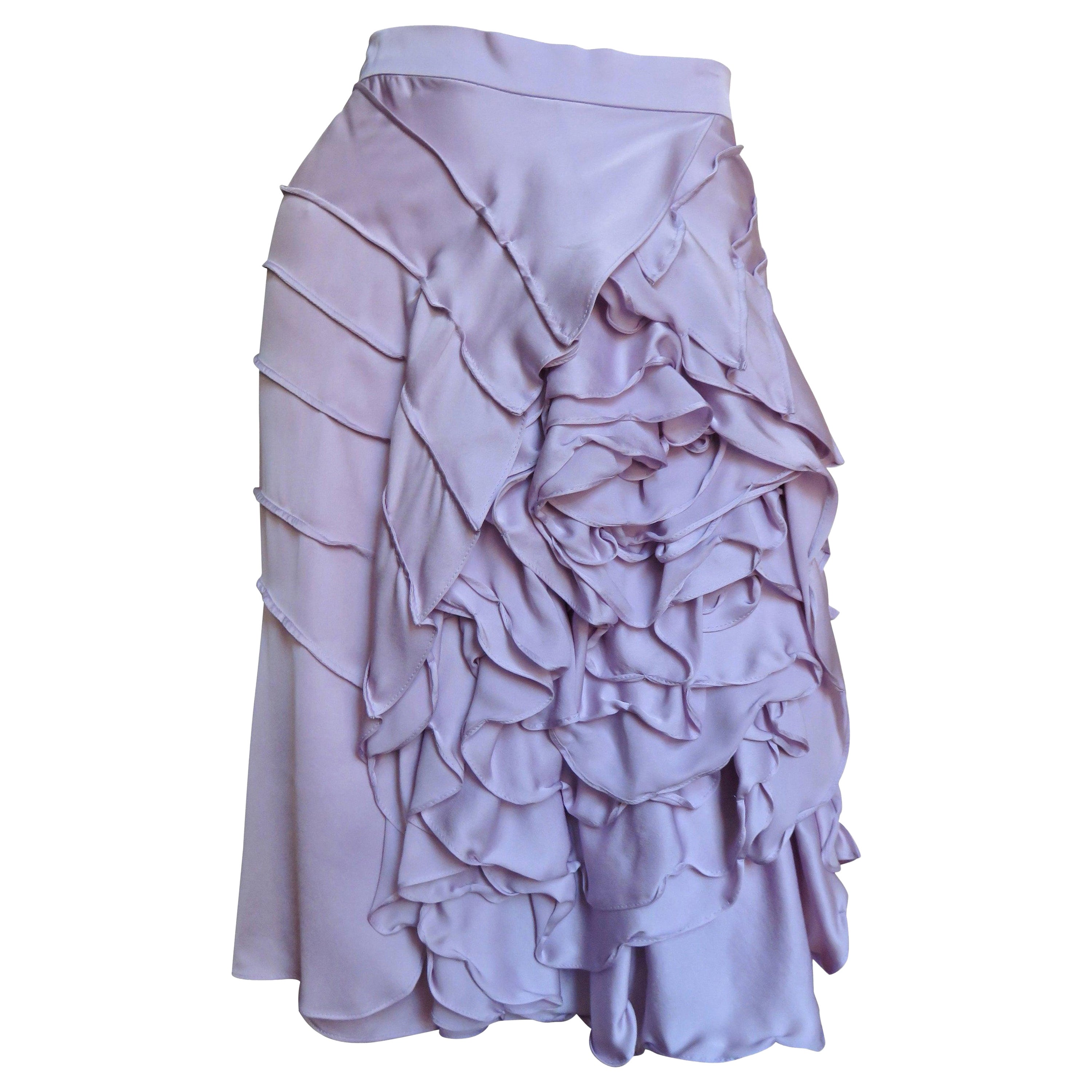  Tom Ford for Yves Saint Laurent YSL S/S 2003 Flower Skirt For Sale