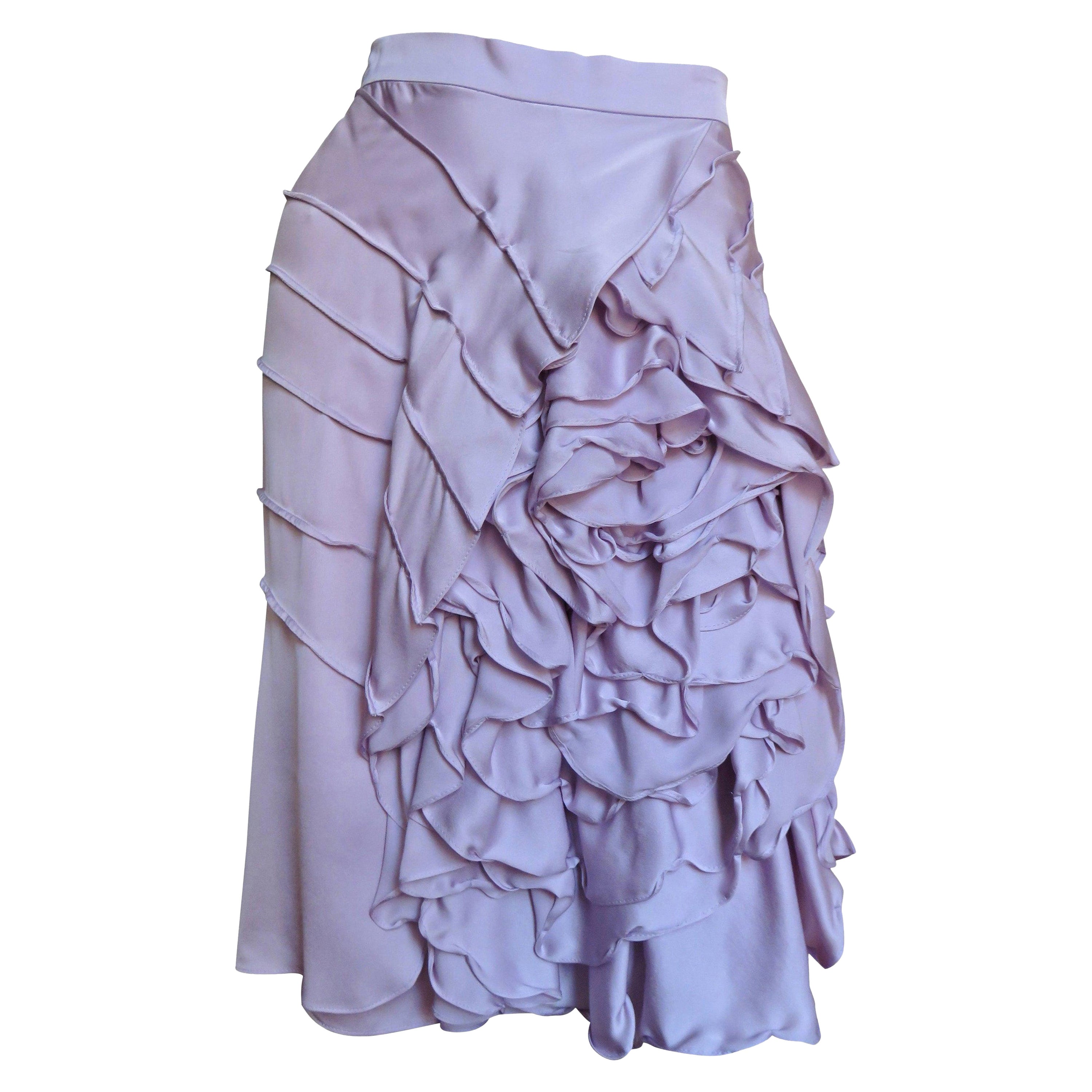 Tom Ford for Yves Saint Laurent YSL S/S 2003 Flower Skirt For Sale