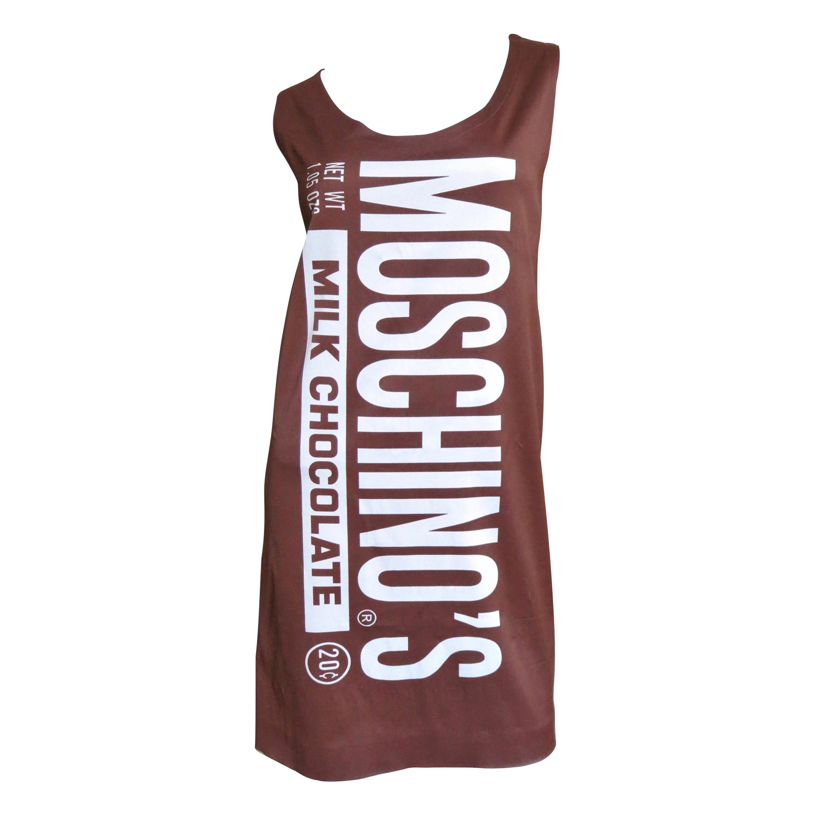 Jeremy Scott New Moschino Chocolate Bar Dress