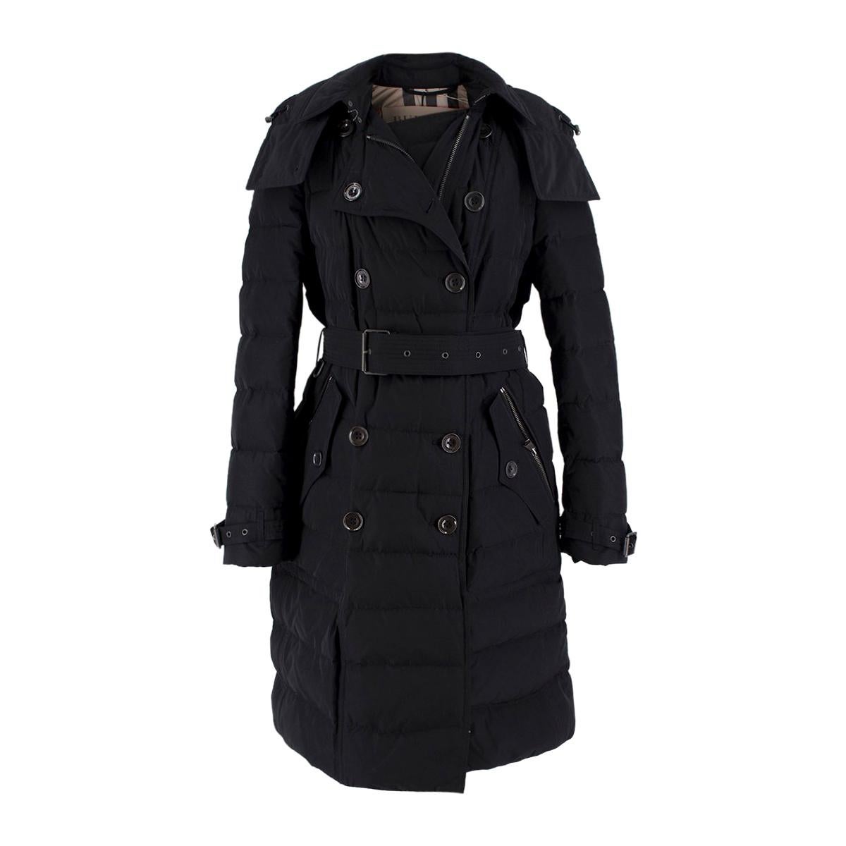 Burberry Detachable Hood Down-filled Puffer Coat M For Sale