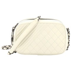 Chanel Coco Boy Camera Bag Quilted Leather Small