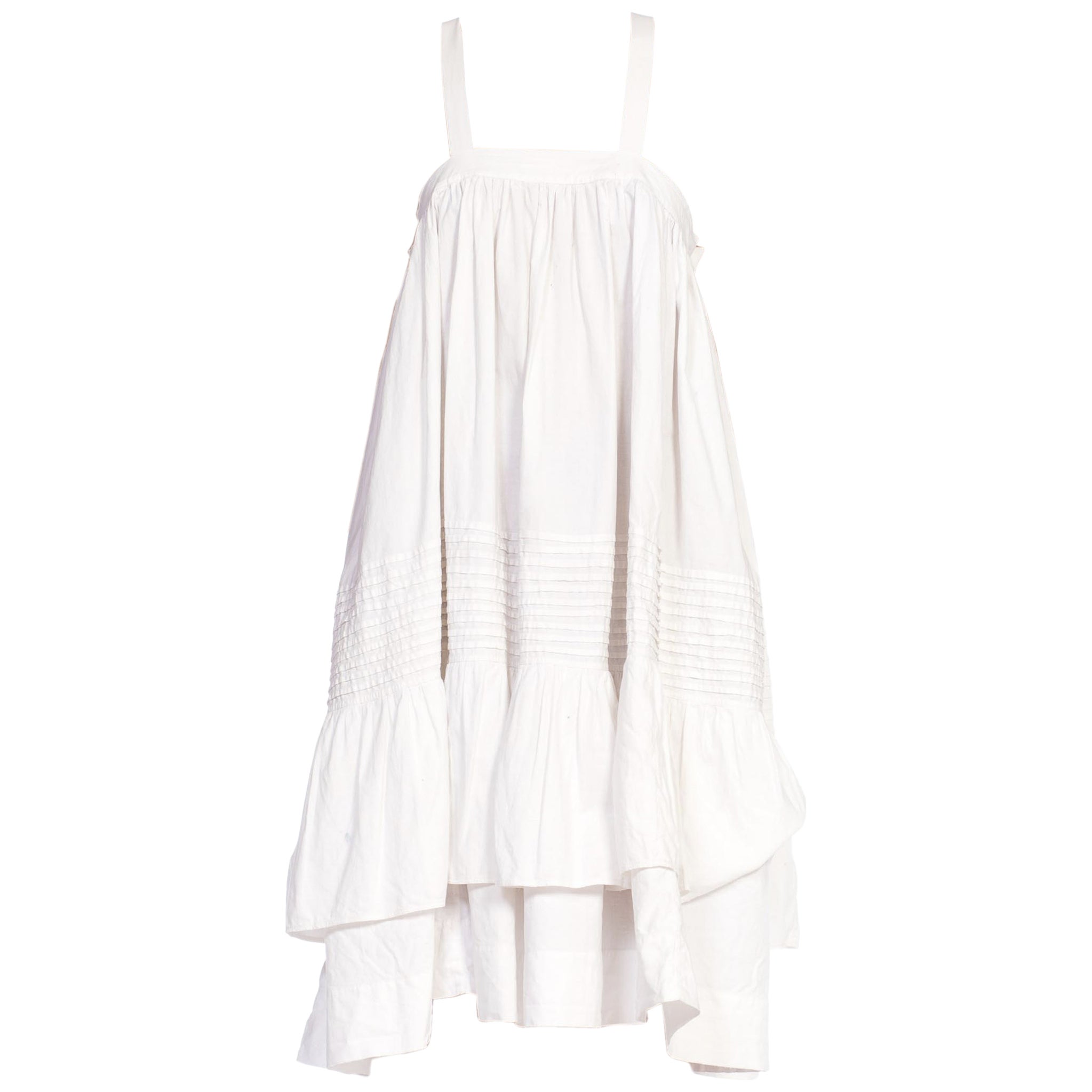 MORPHEW COLLECTION White Organic Cotton Eyelet Lace Maxi Dress Made ...