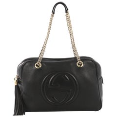 Gucci Soho Chain Zipped Shoulder Bag Leather Medium