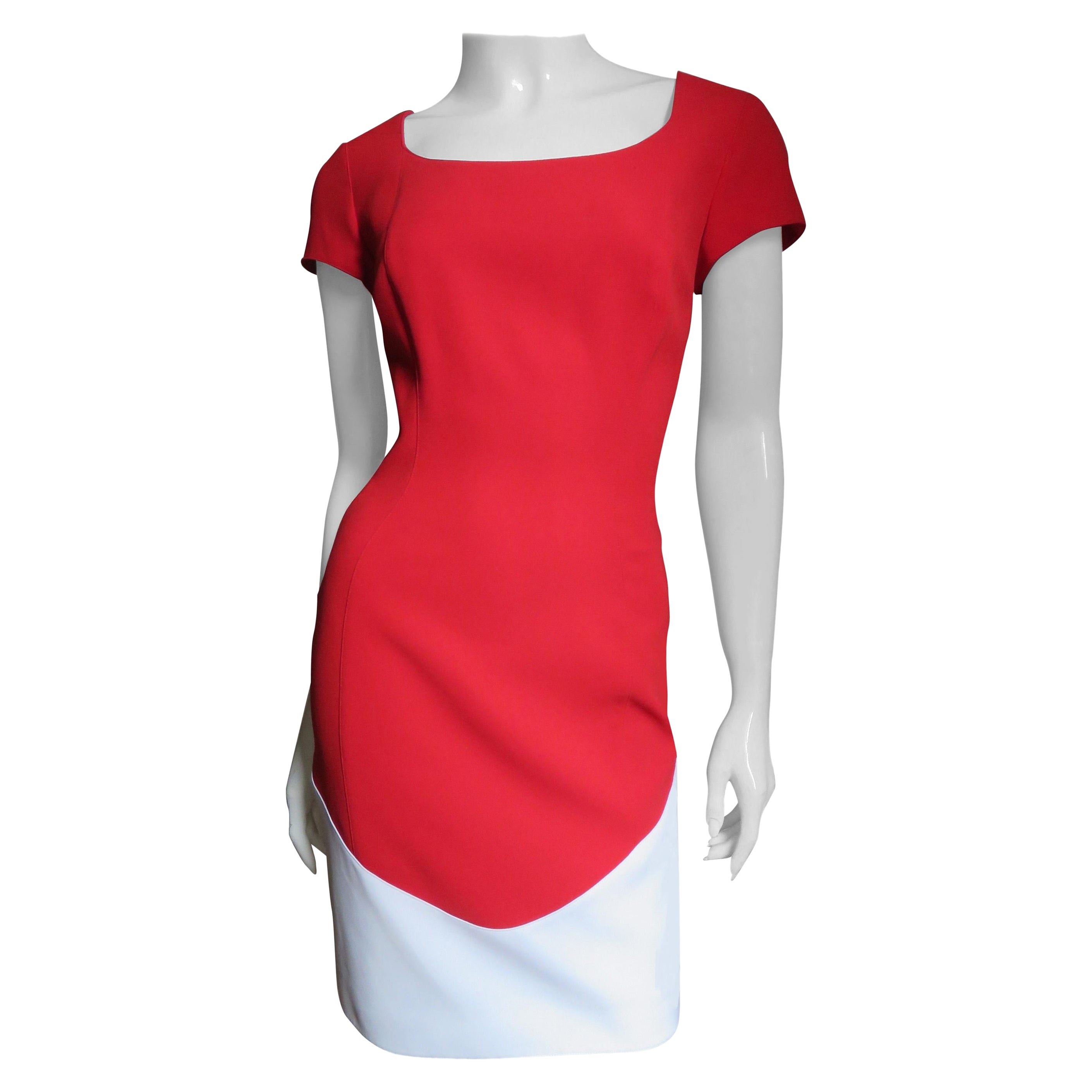 Thierry Mugler New Color Block Dress For Sale