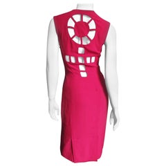 Retro Sophie Stibon Dress with Back Cut outs 1980s